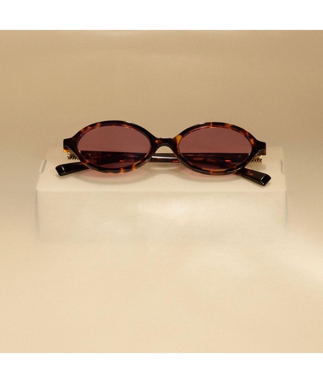 MIU MIU Розовые пластиковые солнцезащитные очки, фото 2