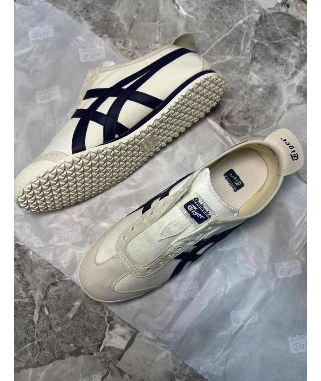 ONITSUKA TIGER Белые кожаные кеды, фото 8