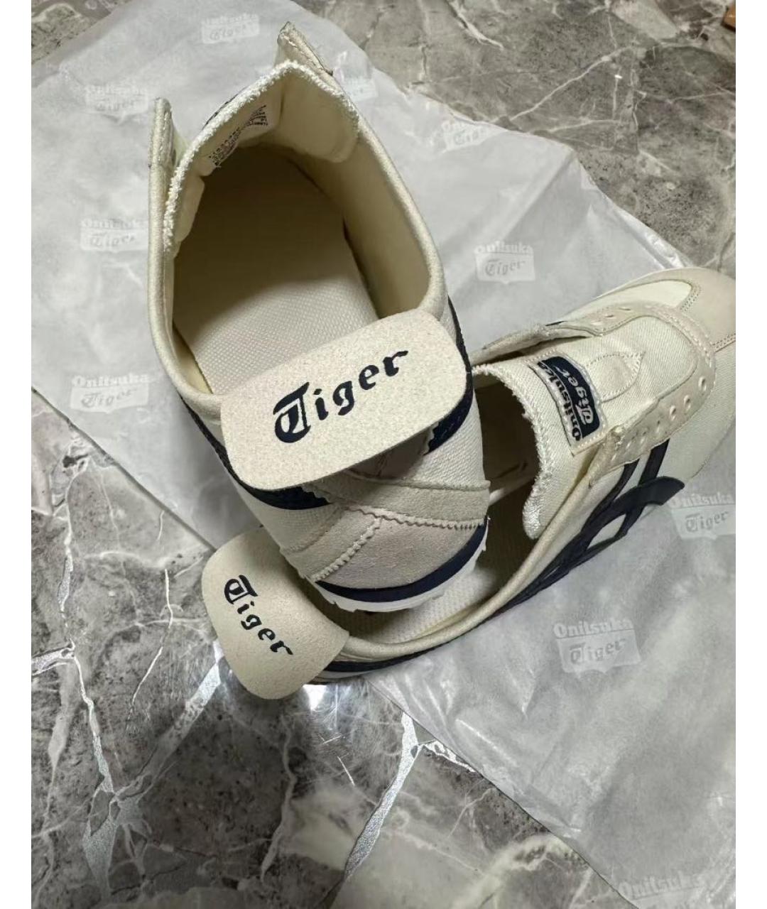 ONITSUKA TIGER Белые кожаные кеды, фото 7
