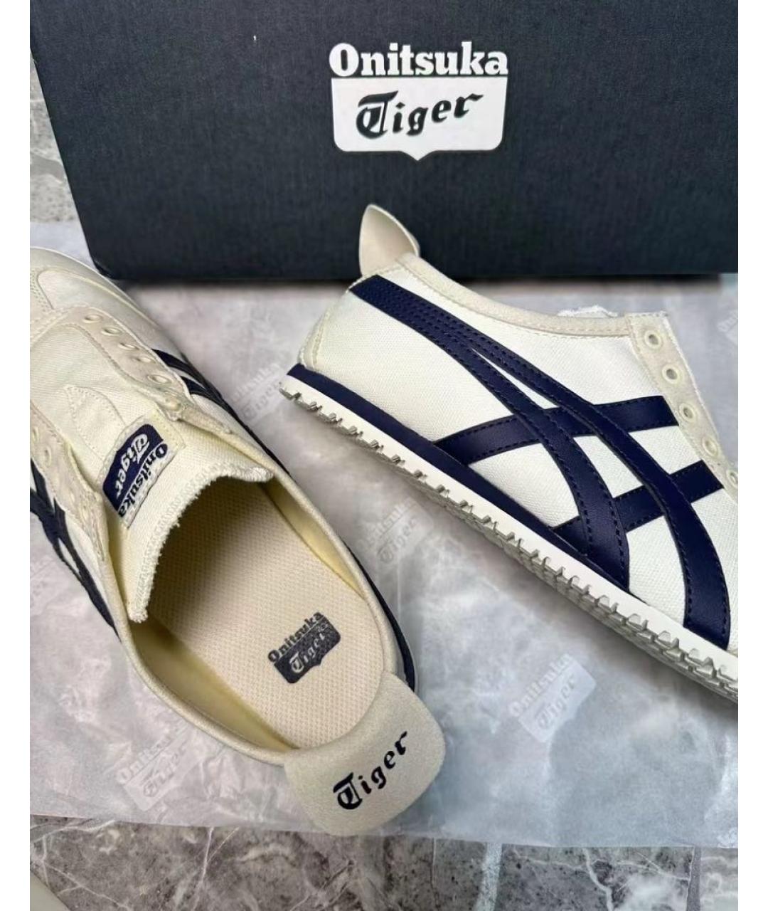 ONITSUKA TIGER Белые кожаные кеды, фото 6