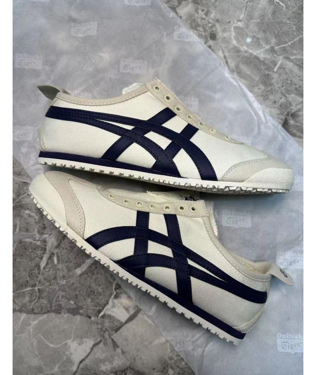 ONITSUKA TIGER Белые кожаные кеды, фото 5