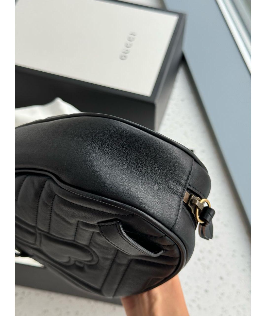 GUCCI Черная кожаная поясная сумка, фото 4