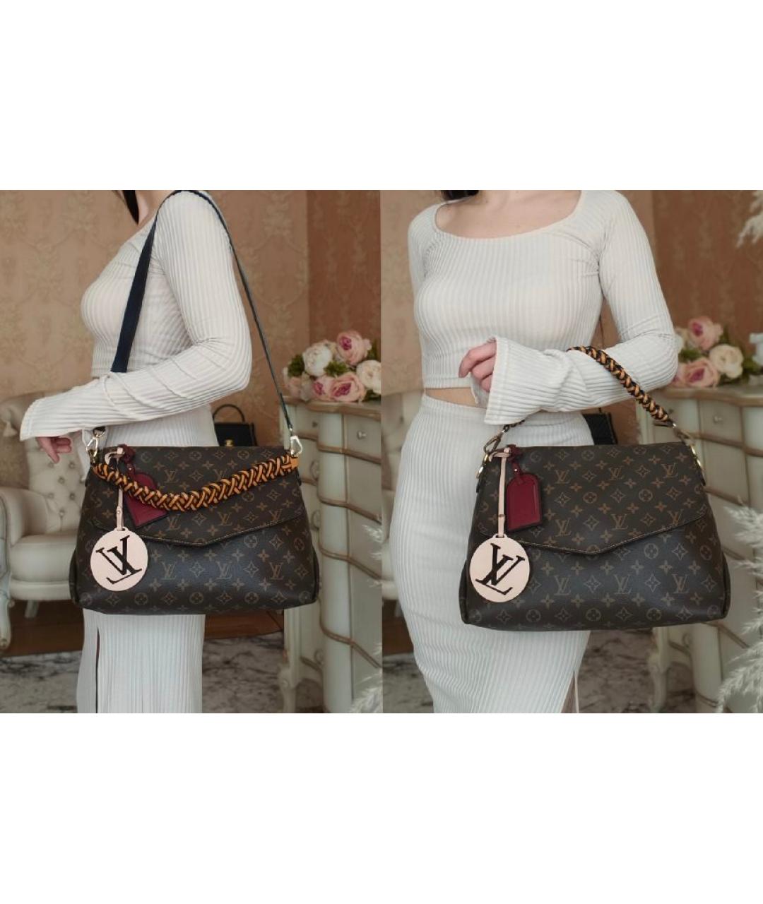 LOUIS VUITTON Коричневая сумка с короткими ручками, фото 4