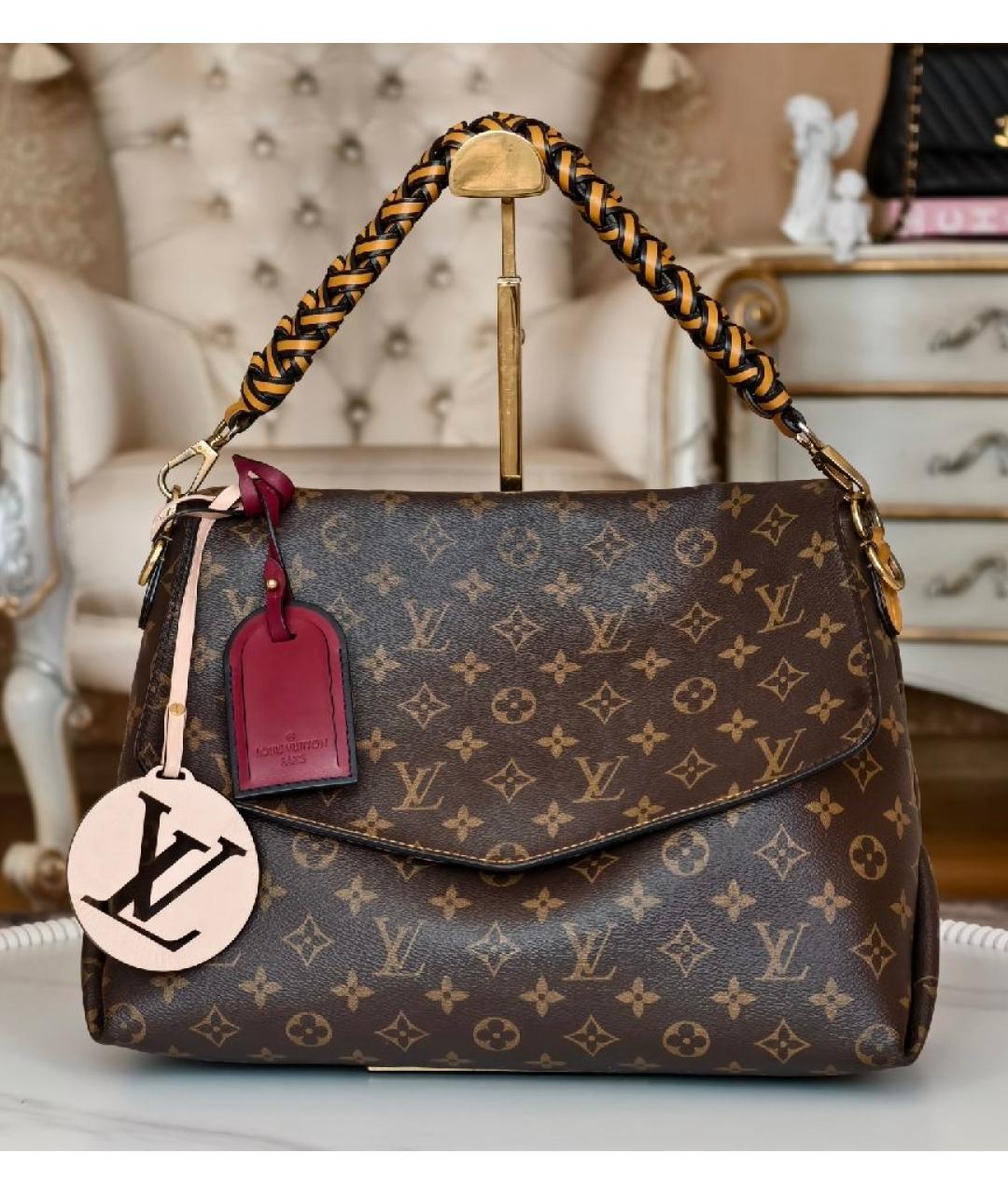 LOUIS VUITTON Коричневая сумка с короткими ручками, фото 2