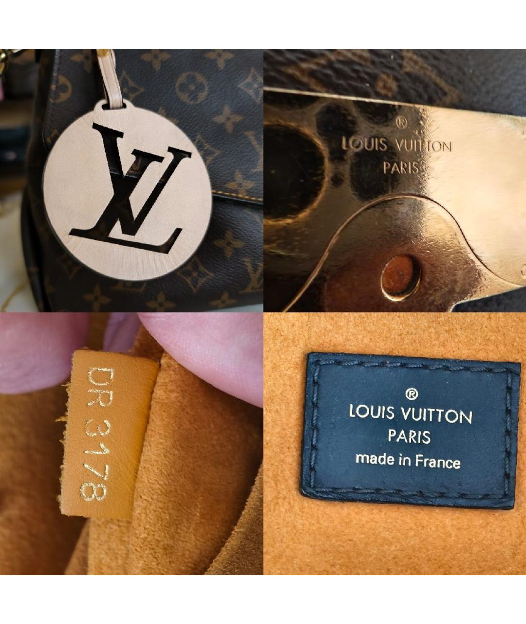LOUIS VUITTON Коричневая сумка с короткими ручками, фото 5