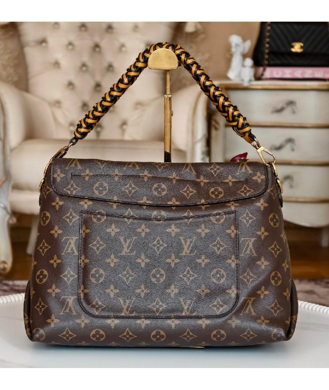 LOUIS VUITTON Коричневая сумка с короткими ручками, фото 3