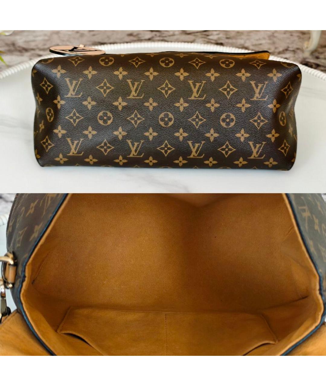 LOUIS VUITTON Коричневая сумка с короткими ручками, фото 7