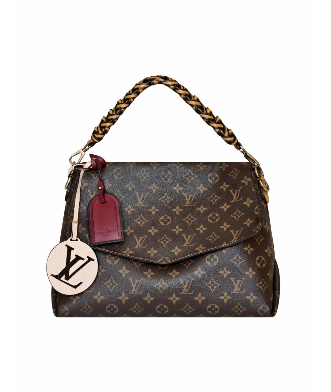 LOUIS VUITTON Коричневая сумка с короткими ручками, фото 1