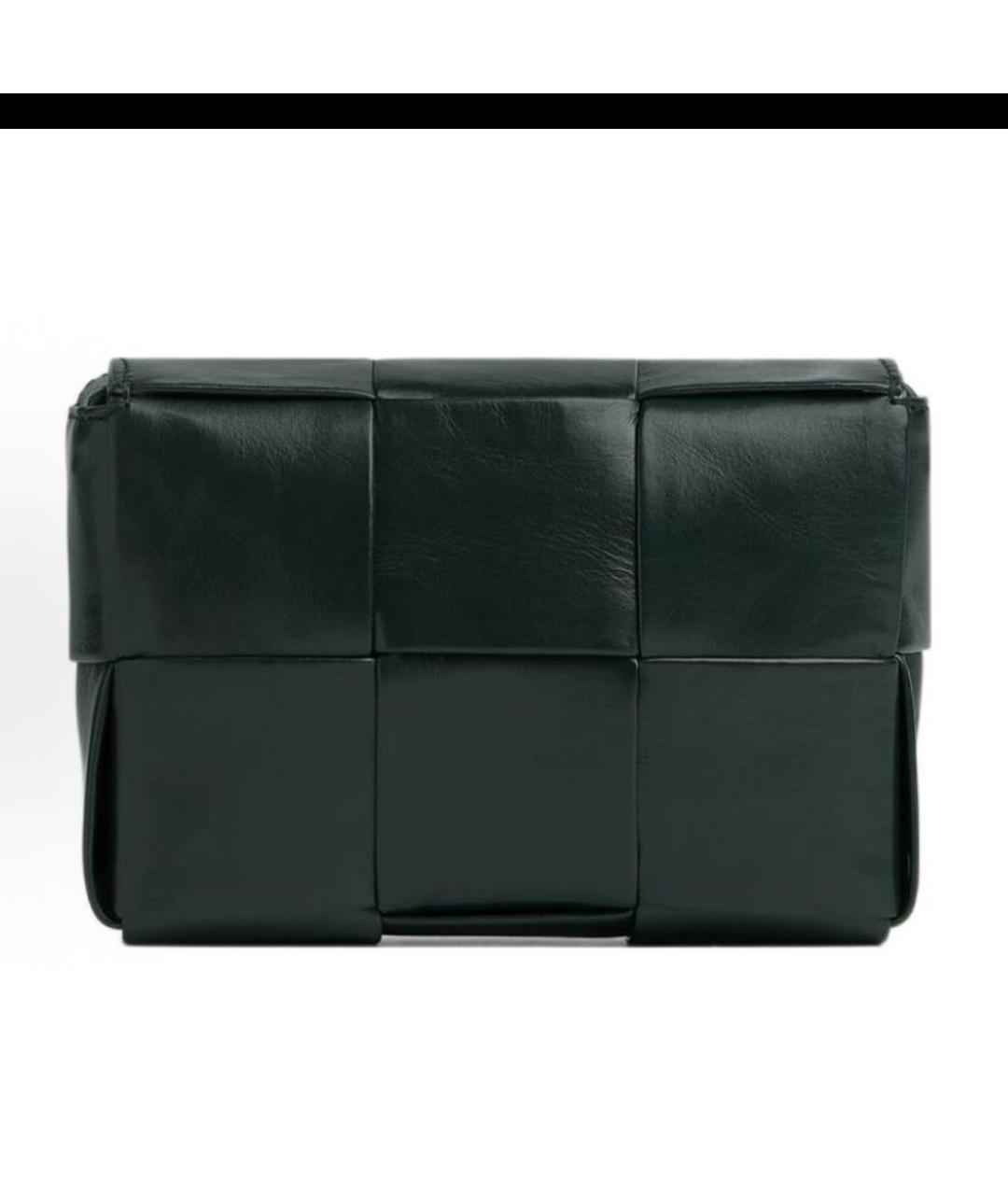 BOTTEGA VENETA Черная кожаная сумка через плечо, фото 2