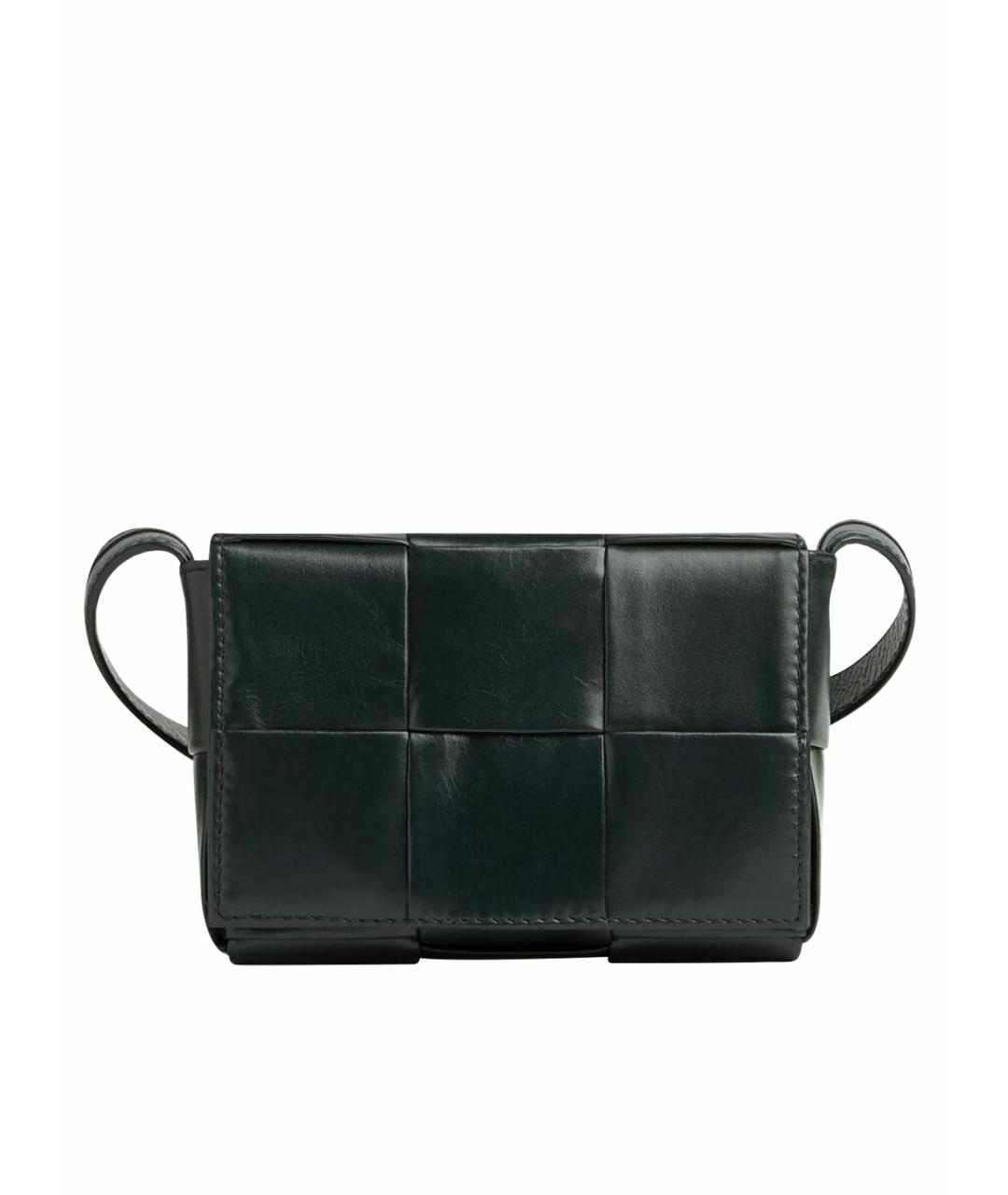BOTTEGA VENETA Черная кожаная сумка через плечо, фото 1