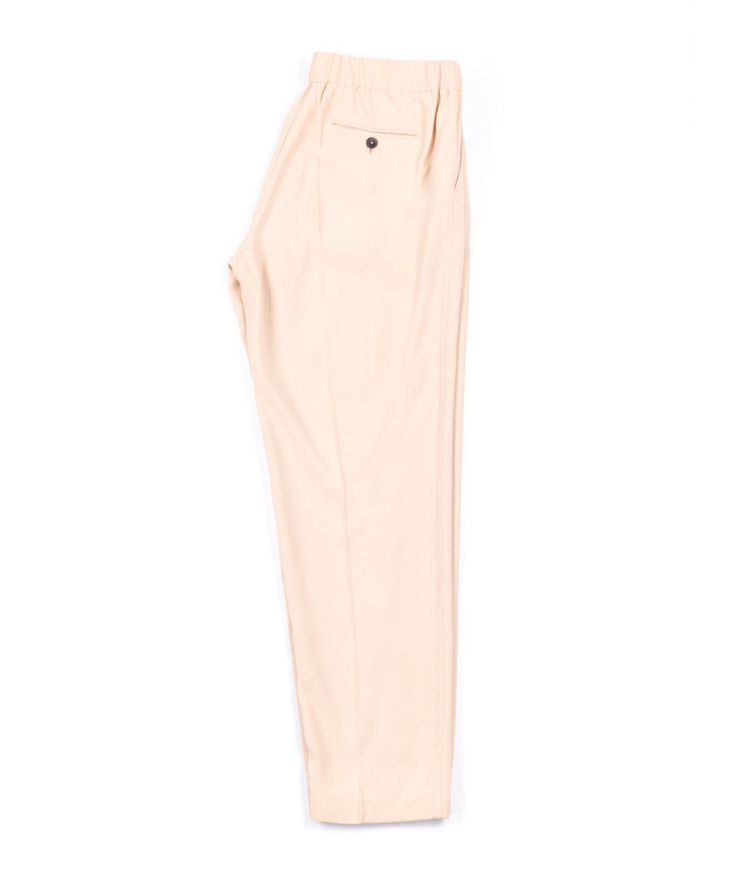JIL SANDER Бежевые ацетатные брюки широкие, фото 2