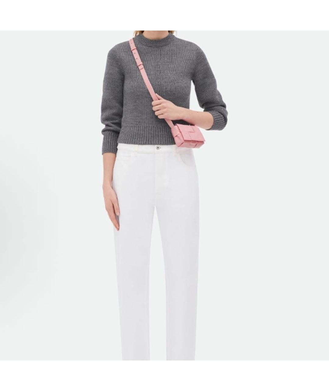 BOTTEGA VENETA Розовая кожаная сумка через плечо, фото 5