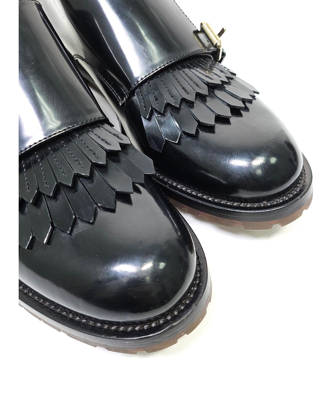 VALENTINO Черные кожаные брогги и оксфорды, фото 6