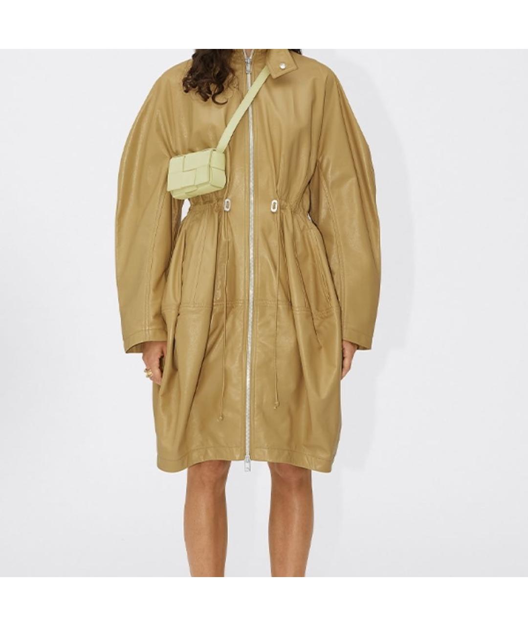 BOTTEGA VENETA Желтая кожаная сумка через плечо, фото 5