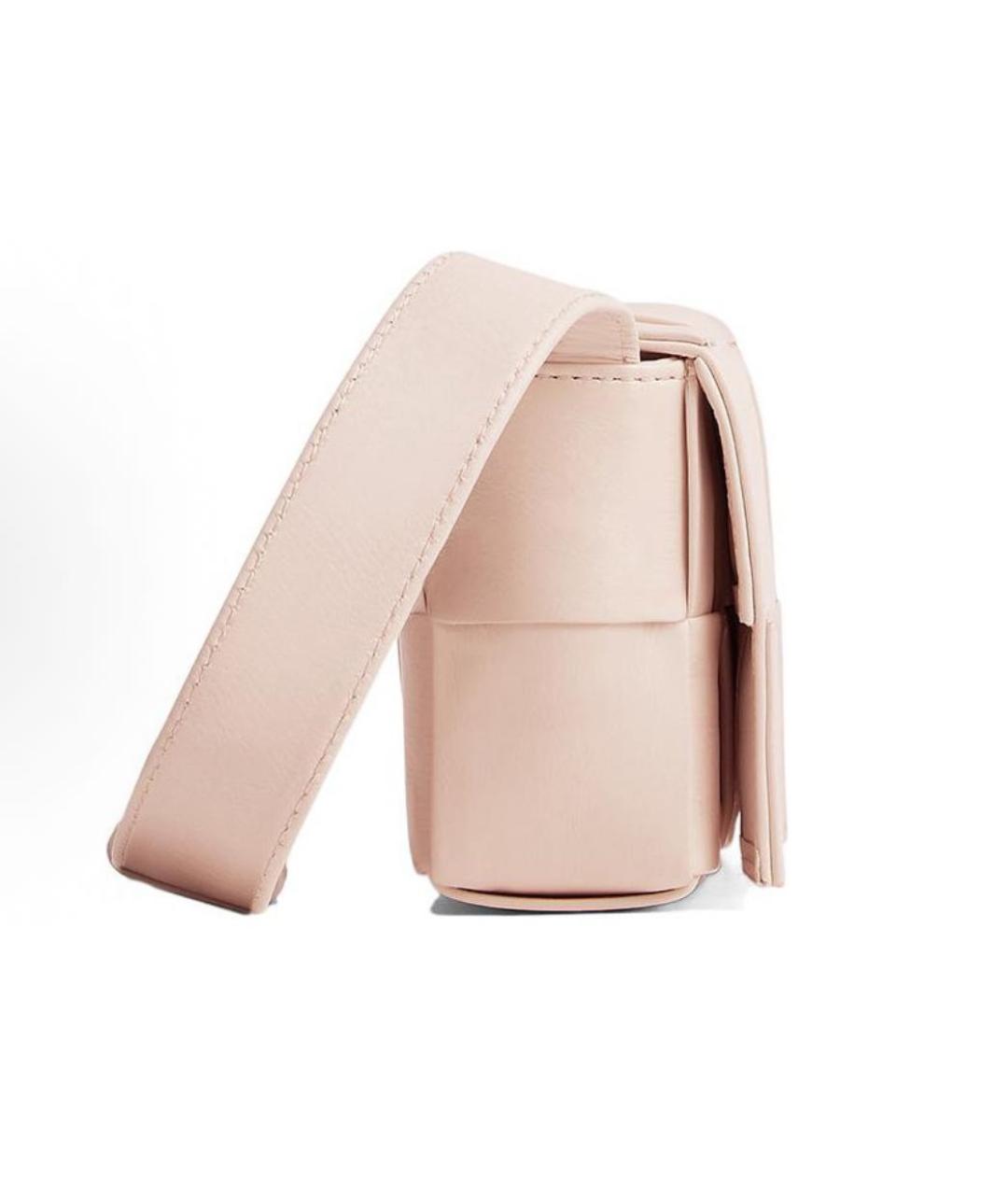 BOTTEGA VENETA Бежевая кожаная сумка через плечо, фото 2