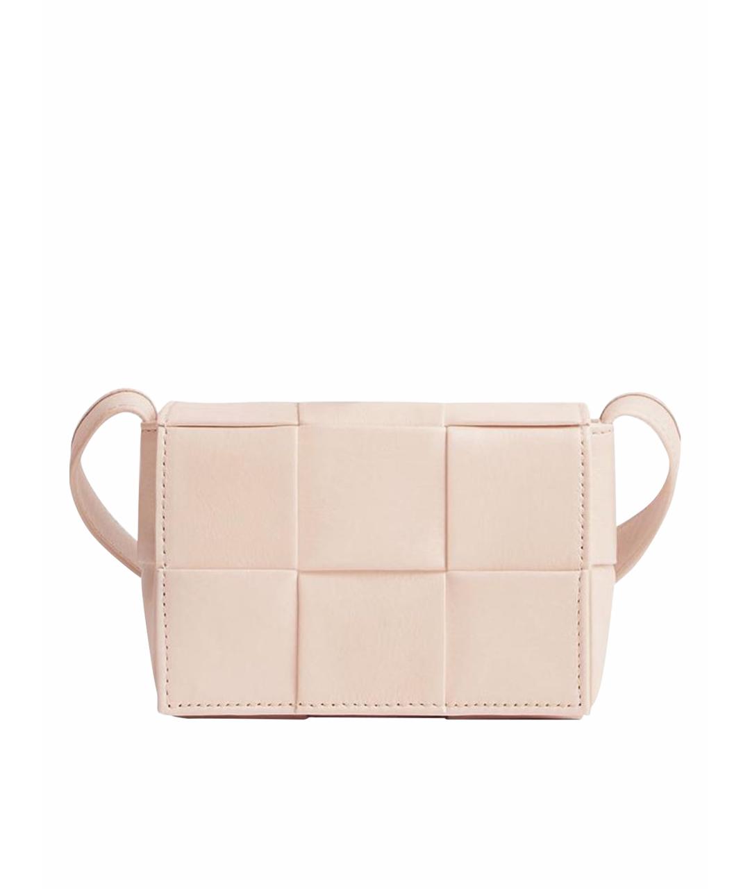 BOTTEGA VENETA Бежевая кожаная сумка через плечо, фото 1