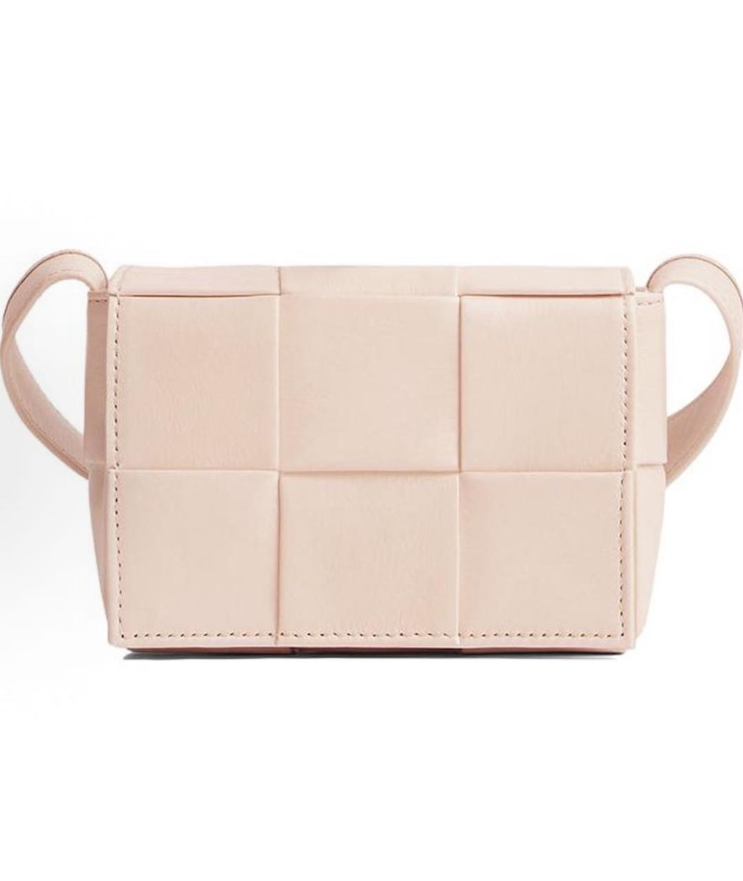 BOTTEGA VENETA Бежевая кожаная сумка через плечо, фото 6