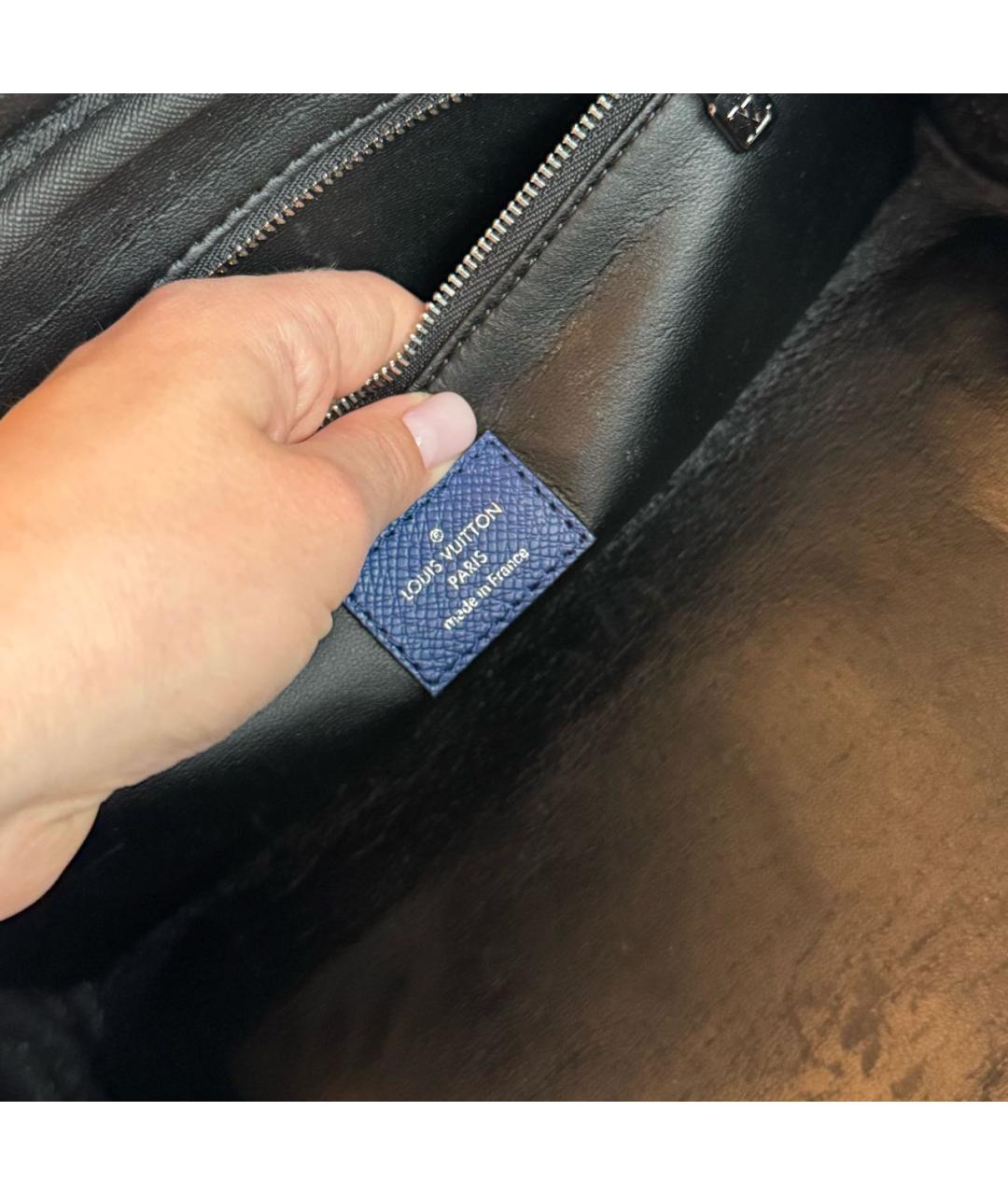 LOUIS VUITTON Темно-синяя косметичка, фото 6