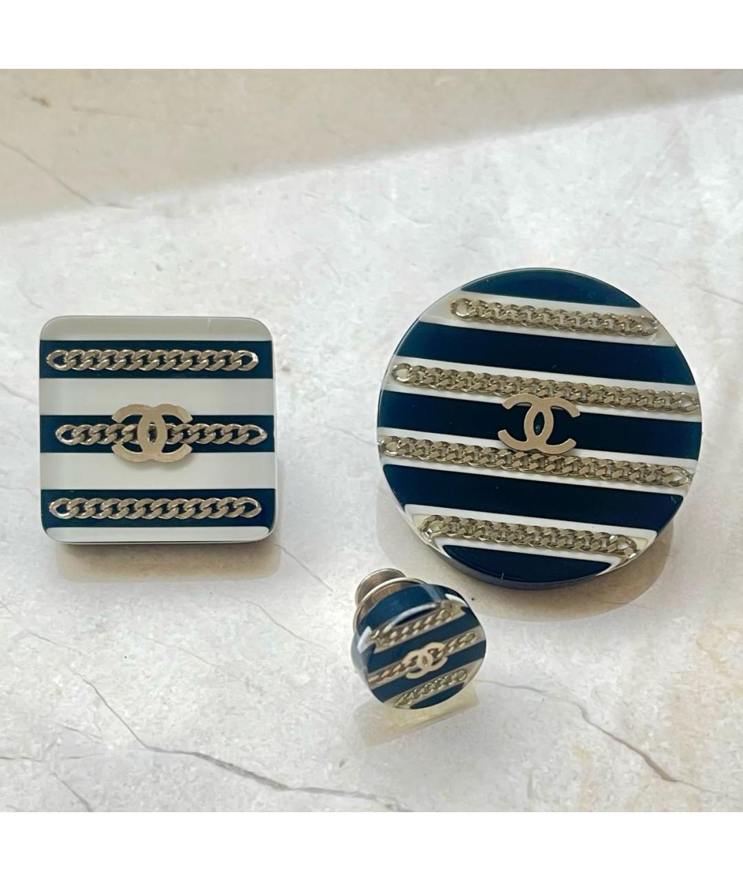 CHANEL Черная пластиковая булавка / брошь, фото 8