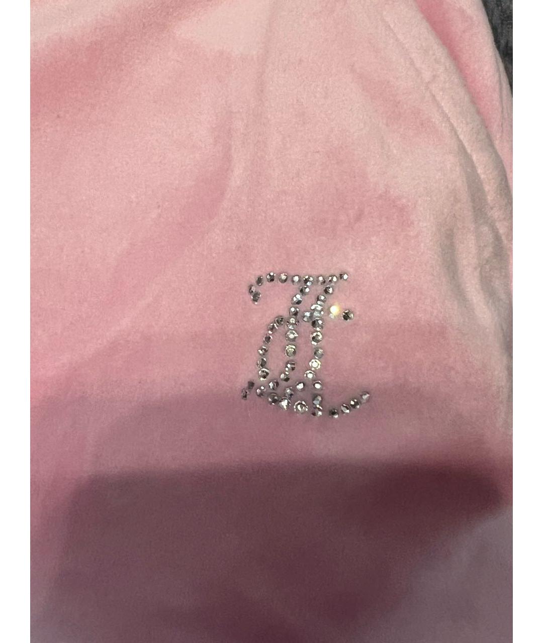 JUICY COUTURE Розовый велюровый костюм с брюками, фото 3
