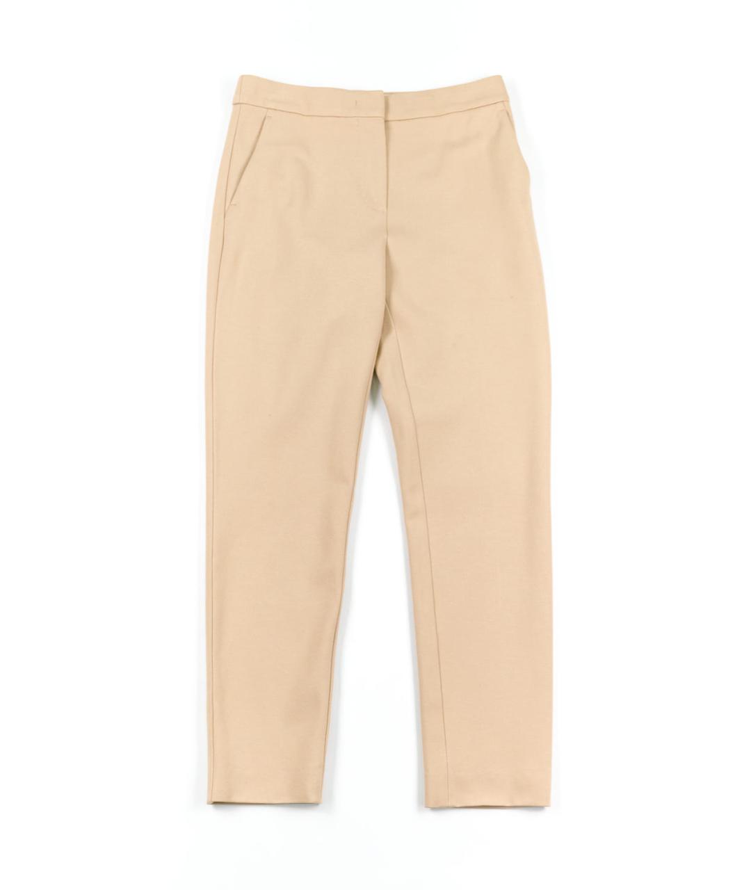 MAX MARA Бежевые вискозные прямые брюки, фото 5