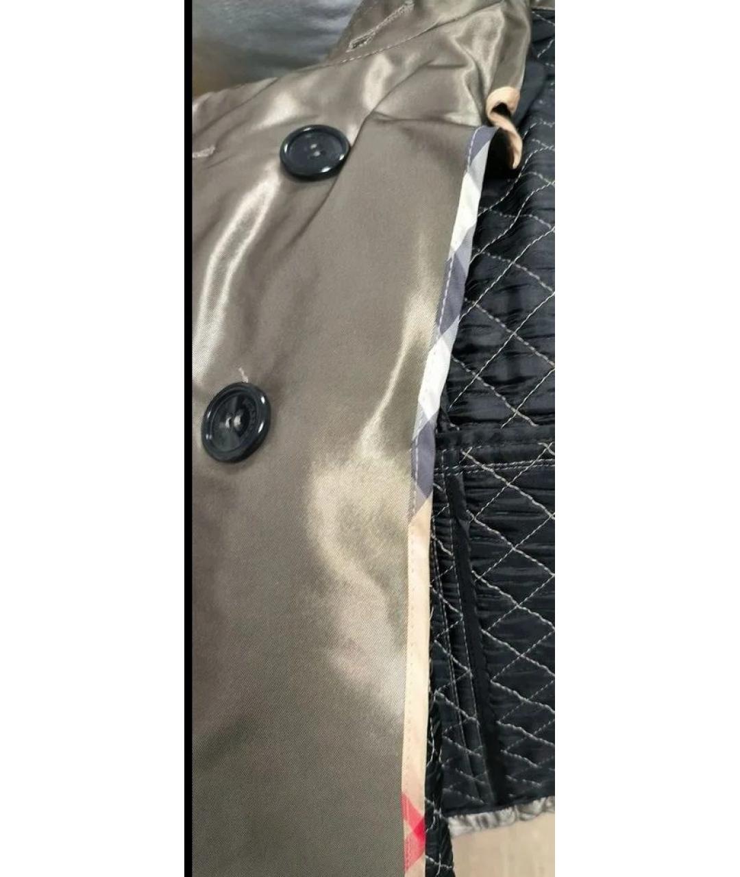BURBERRY Серая полиэстеровая куртка, фото 5