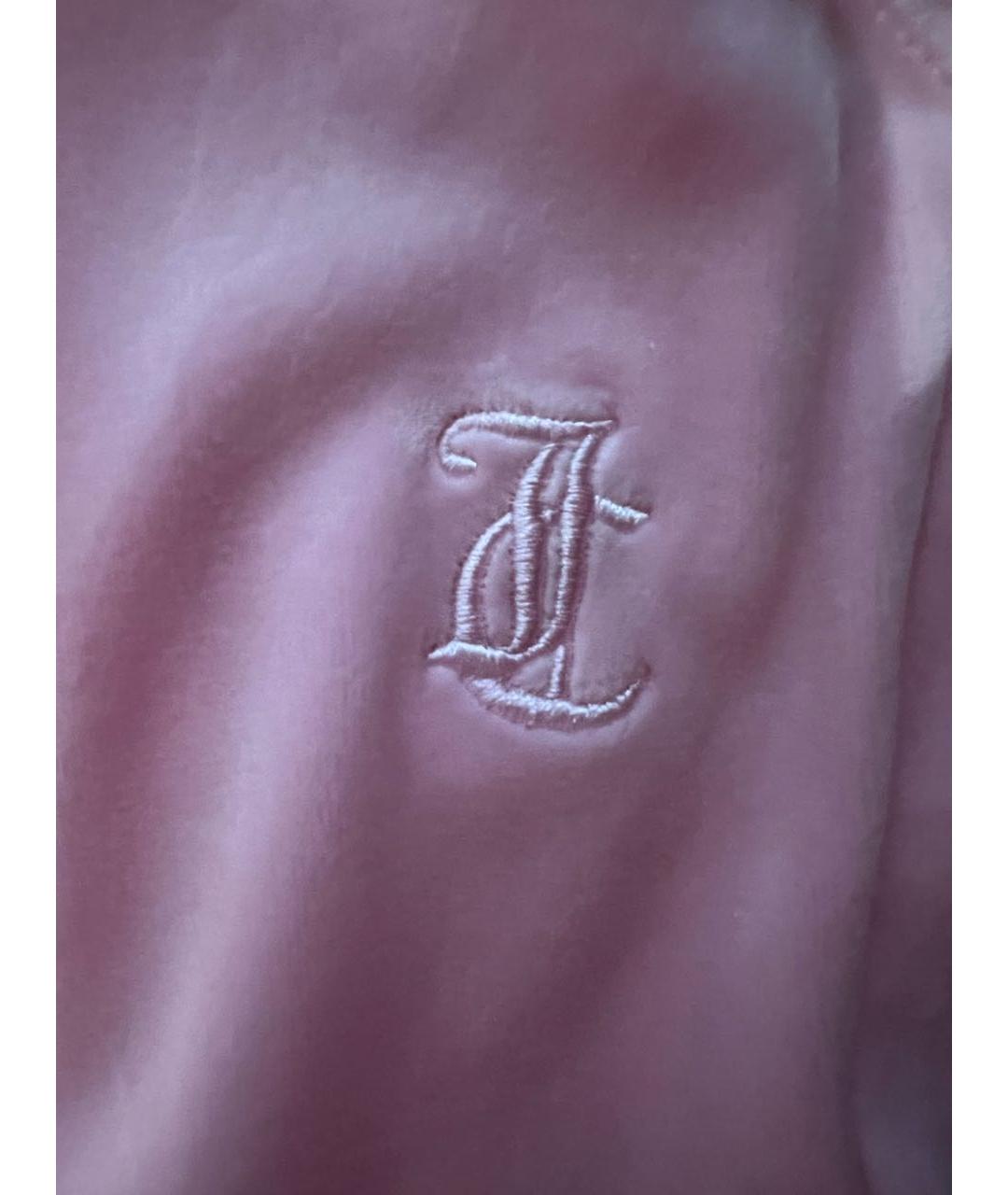 JUICY COUTURE Розовый велюровый костюм с брюками, фото 4