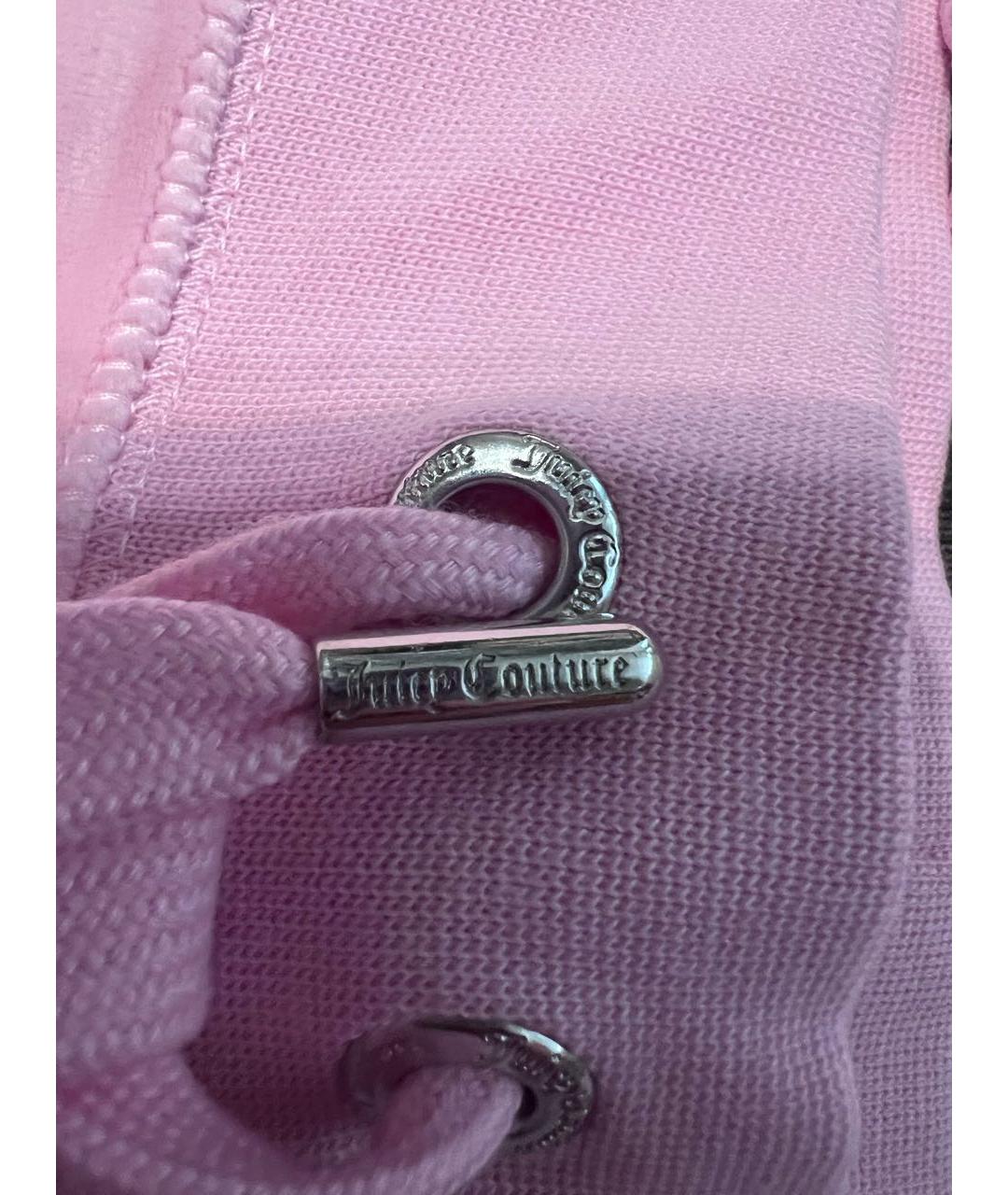 JUICY COUTURE Розовый велюровый костюм с брюками, фото 5