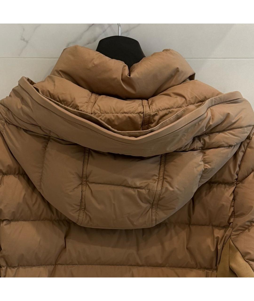BURBERRY Бежевая полиэстеровая куртка, фото 3