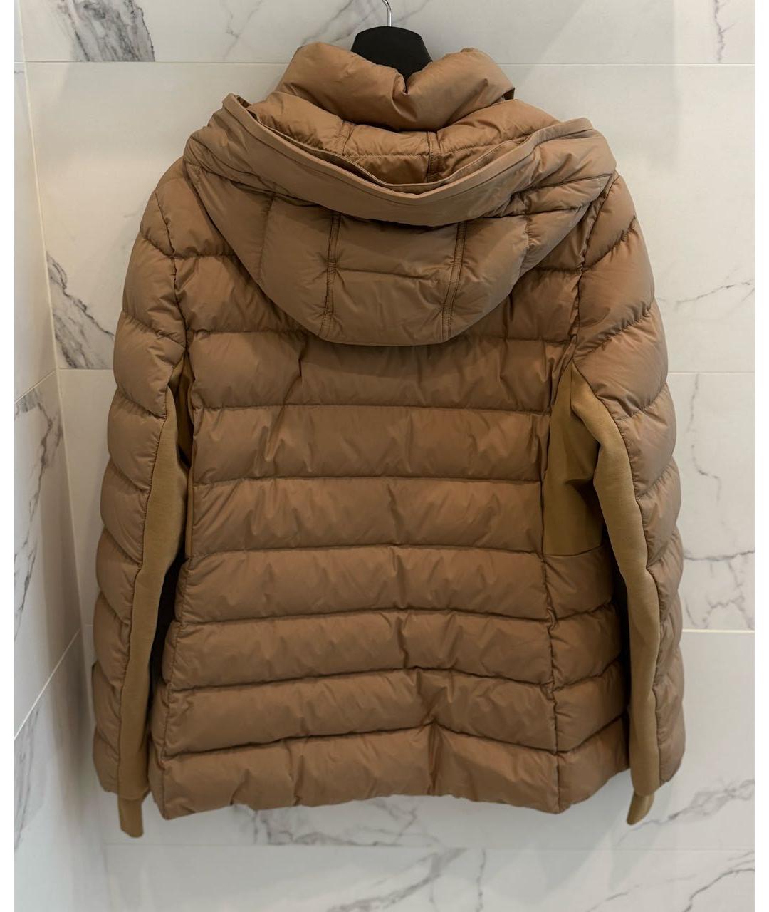 BURBERRY Бежевая полиэстеровая куртка, фото 2