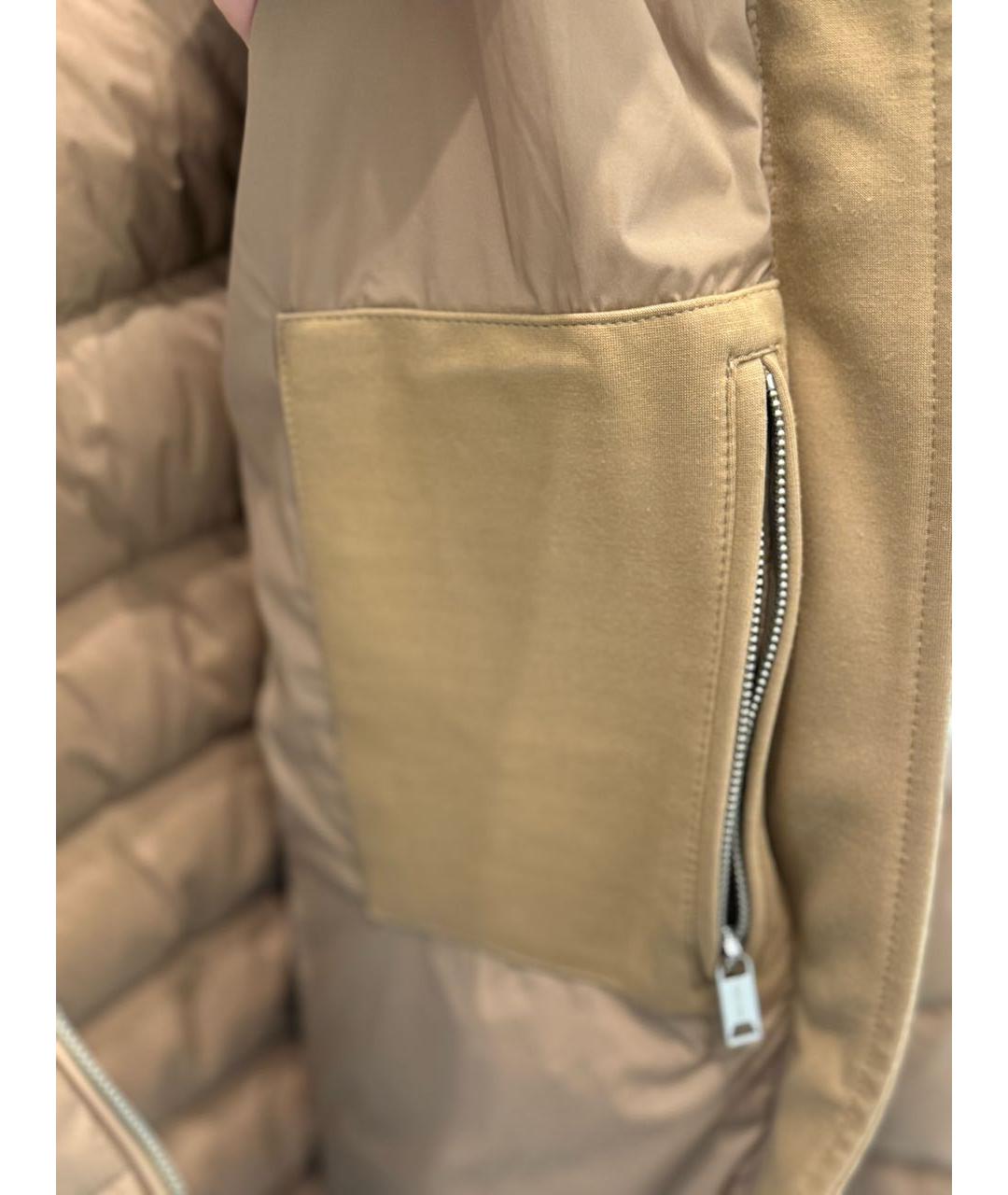 BURBERRY Бежевая полиэстеровая куртка, фото 8