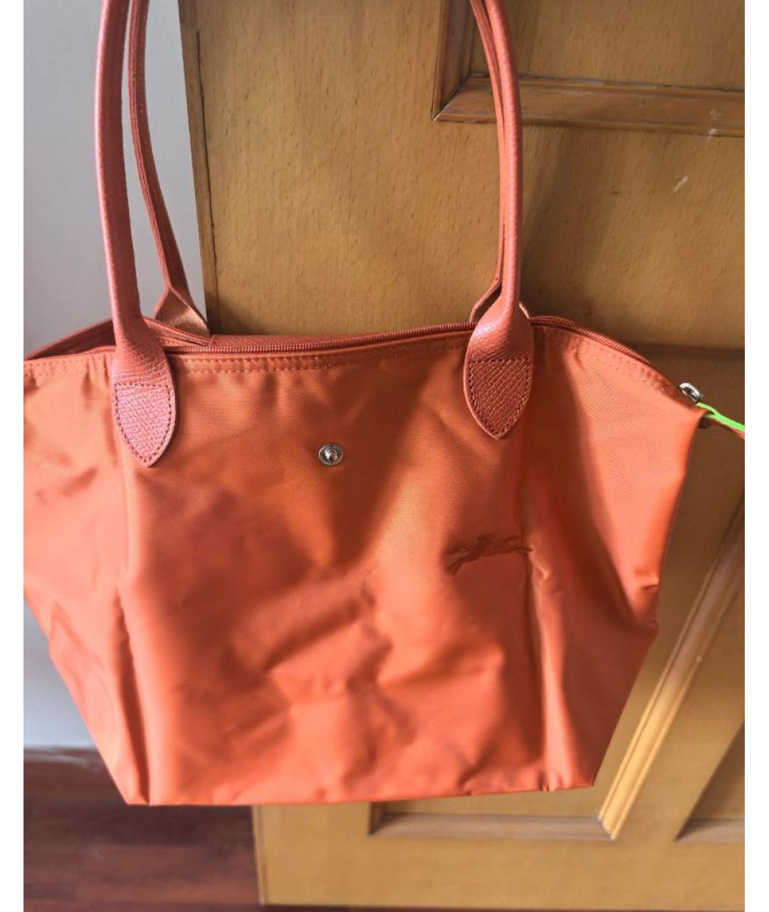 LONGCHAMP Оранжевая сумка тоут, фото 6