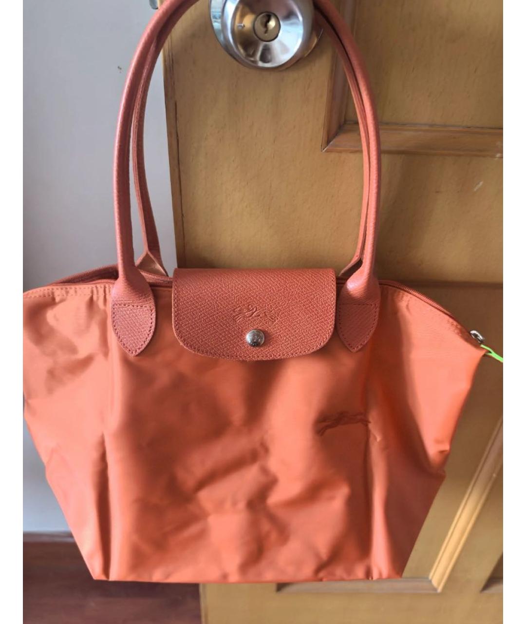 LONGCHAMP Оранжевая сумка тоут, фото 5