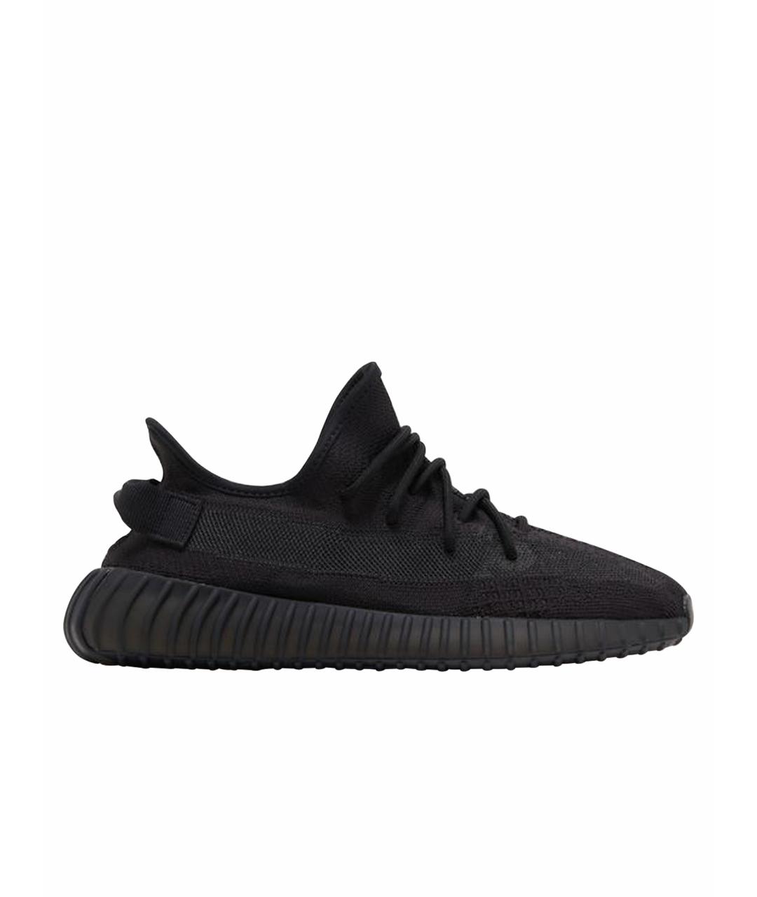 ADIDAS YEEZY Черные текстильные низкие кроссовки / кеды, фото 1