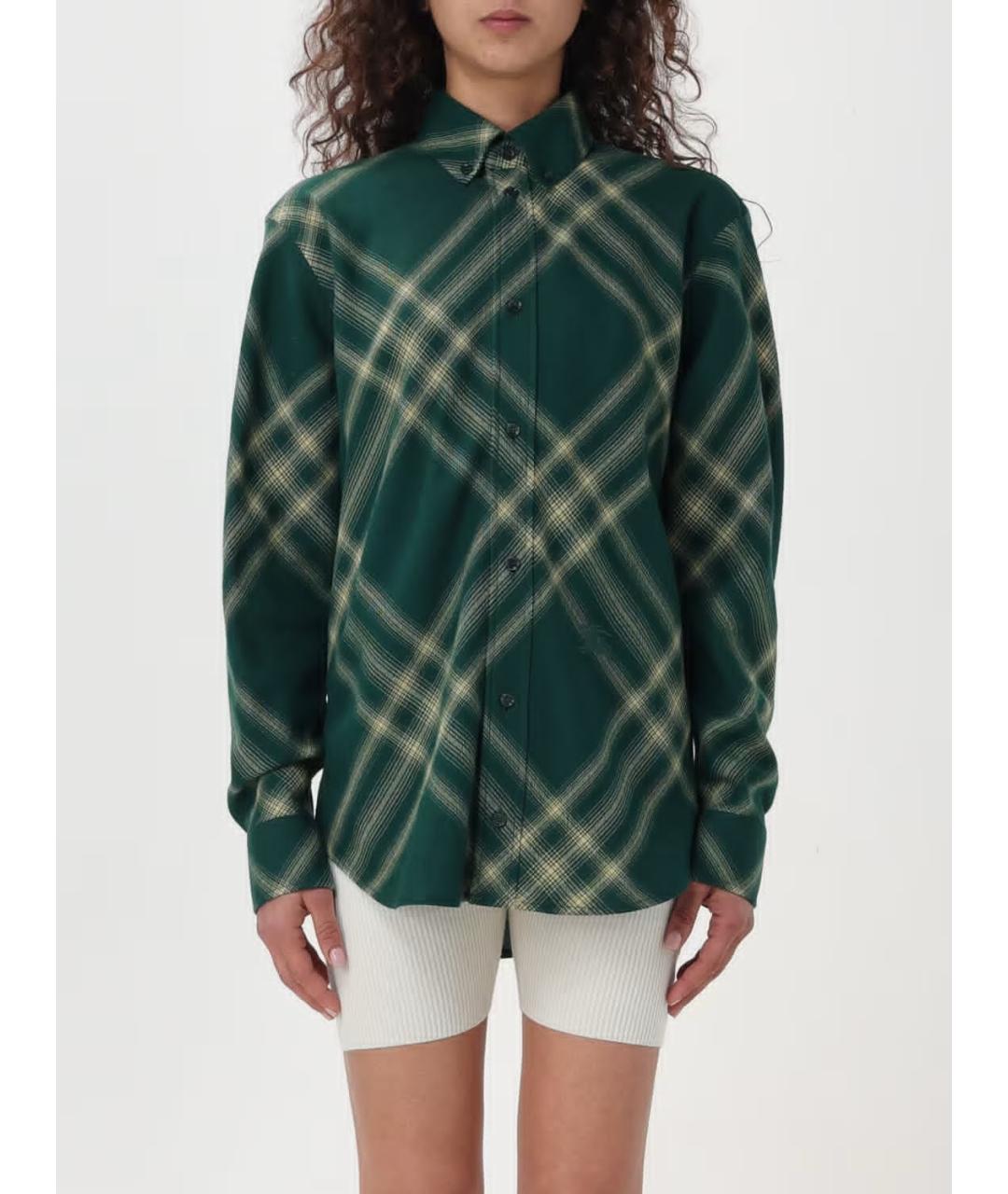 BURBERRY Зеленая рубашка, фото 2