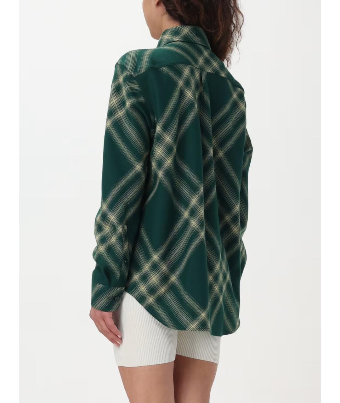 BURBERRY Зеленая рубашка, фото 4