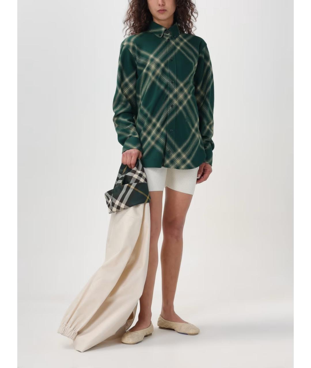 BURBERRY Зеленая рубашка, фото 3
