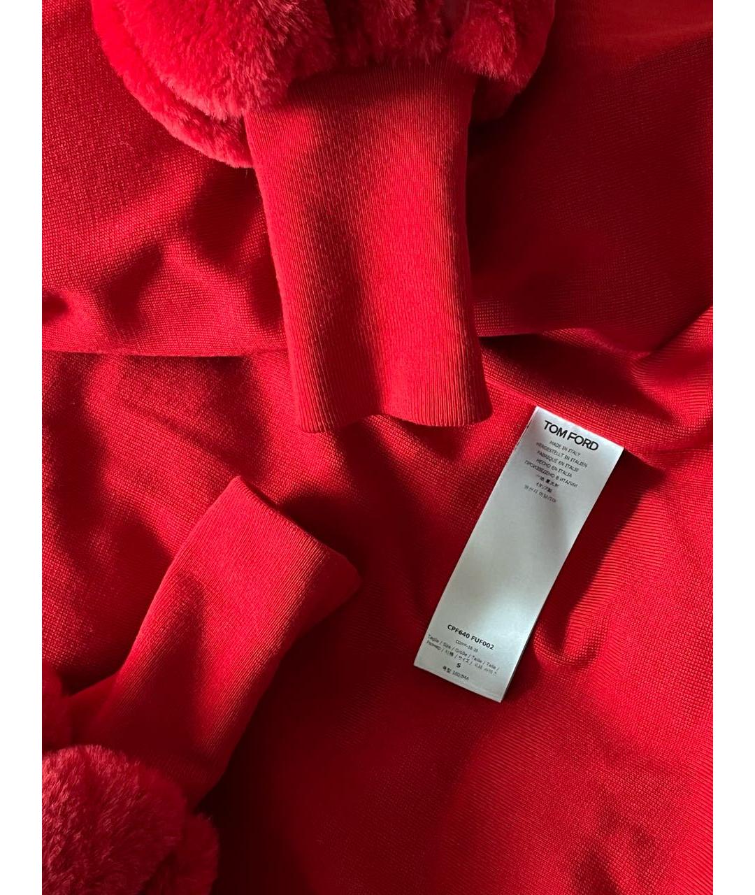 TOM FORD Красный пуховик, фото 7