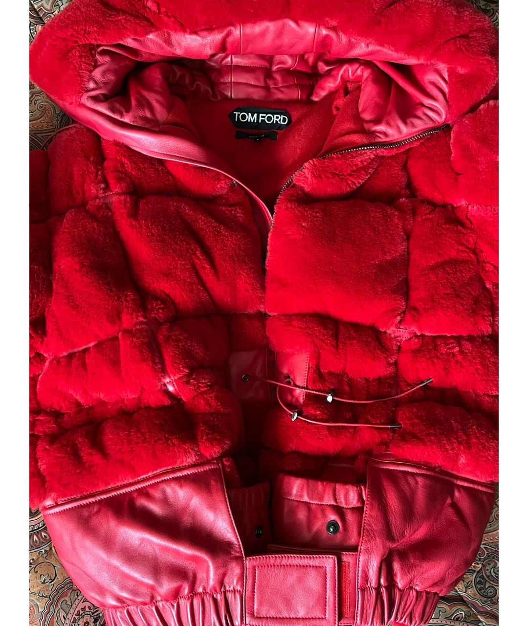 TOM FORD Красный пуховик, фото 8