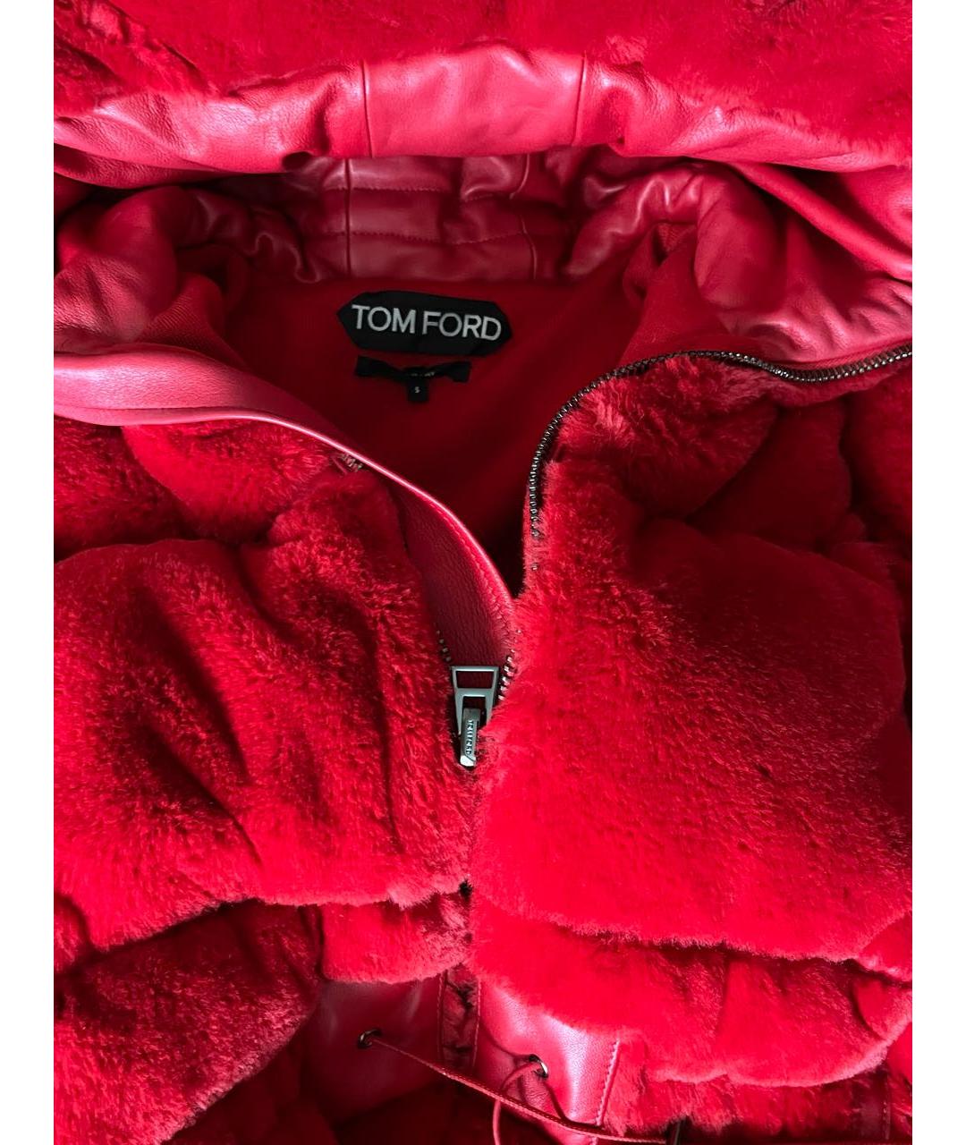 TOM FORD Красный пуховик, фото 3