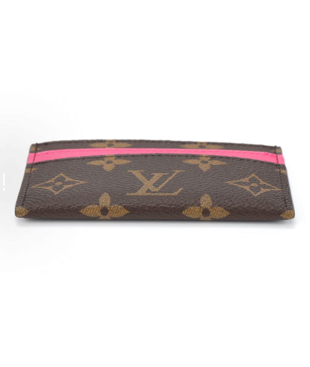LOUIS VUITTON Коричневый кардхолдер, фото 3