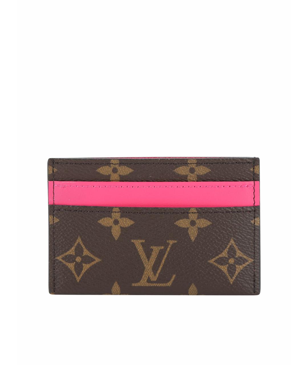 LOUIS VUITTON Коричневый кардхолдер, фото 1