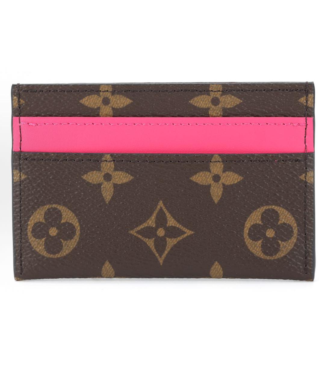 LOUIS VUITTON Коричневый кардхолдер, фото 4