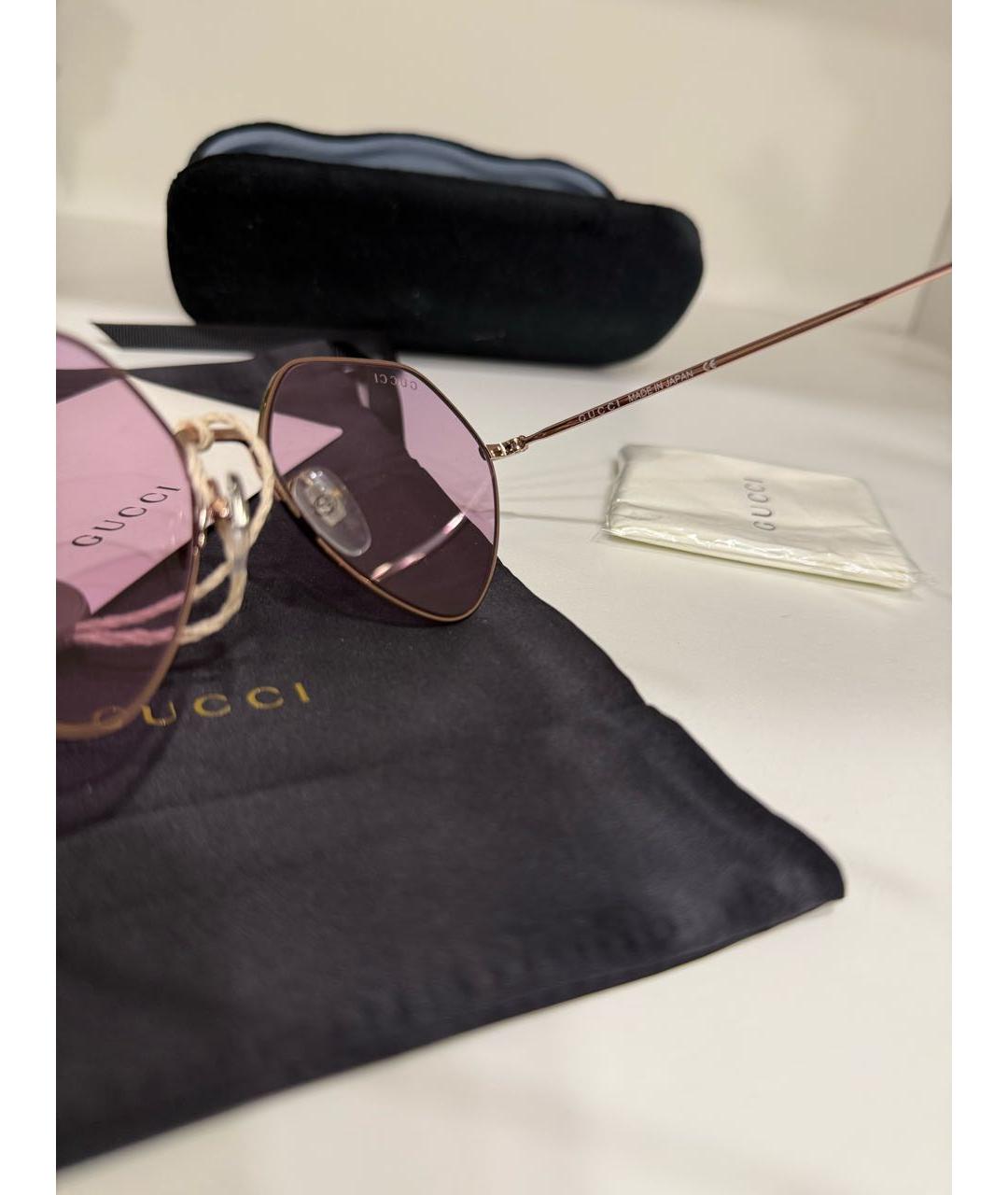 GUCCI Металлические солнцезащитные очки, фото 8