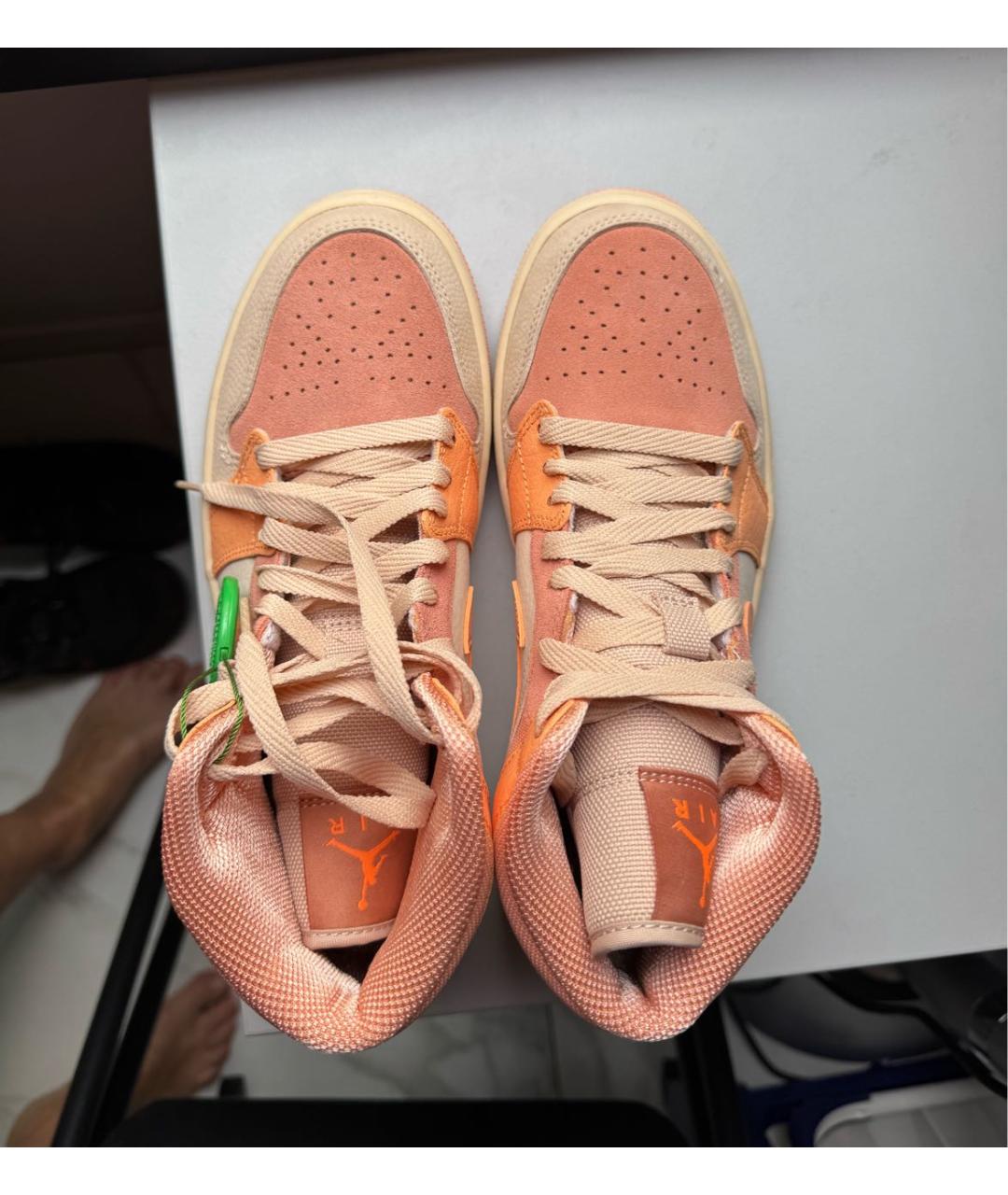 NIKE Коралловые замшевые кеды, фото 3