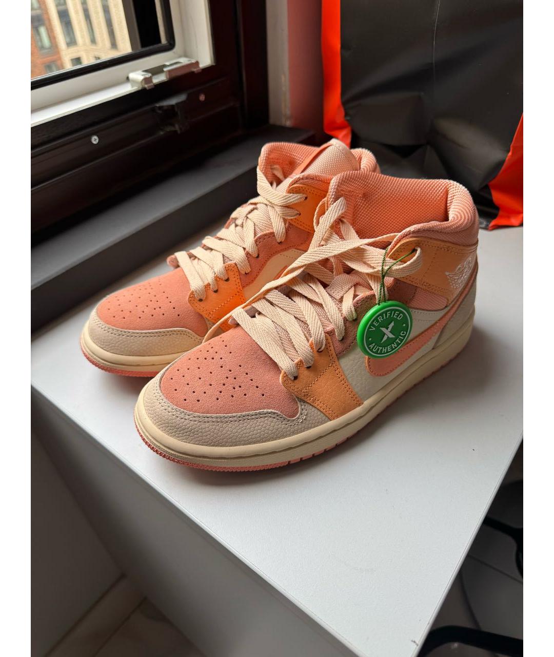 NIKE Коралловые замшевые кеды, фото 8