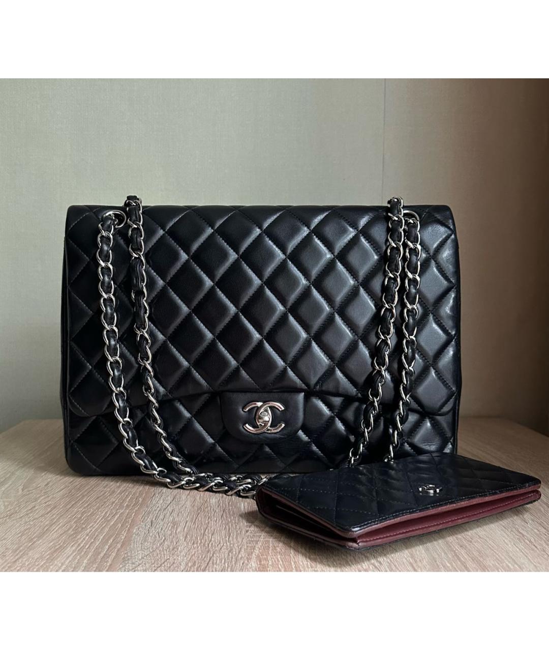 CHANEL Черная кожаная сумка тоут, фото 2