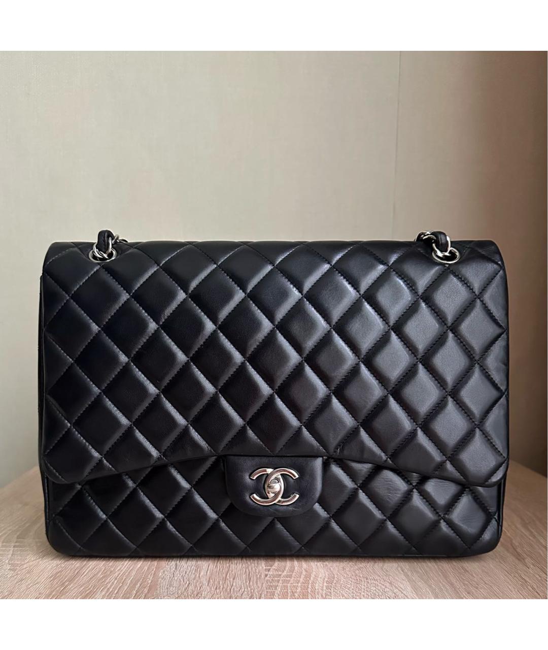 CHANEL Черная кожаная сумка тоут, фото 3