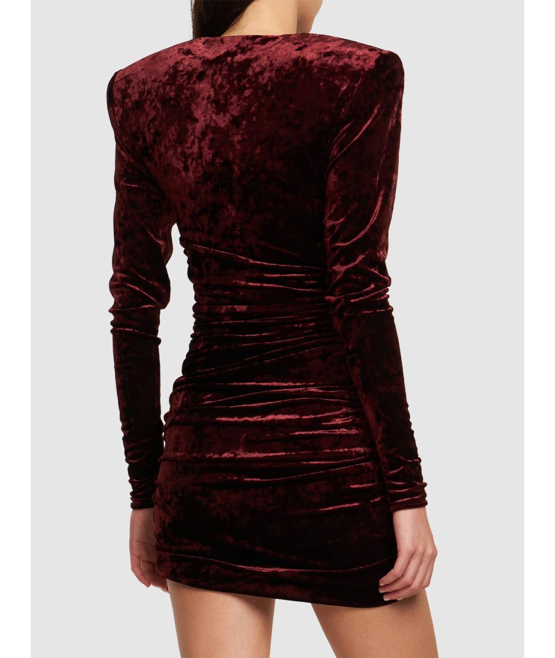 ALEXANDRE VAUTHIER Бордовое коктейльное платье, фото 3