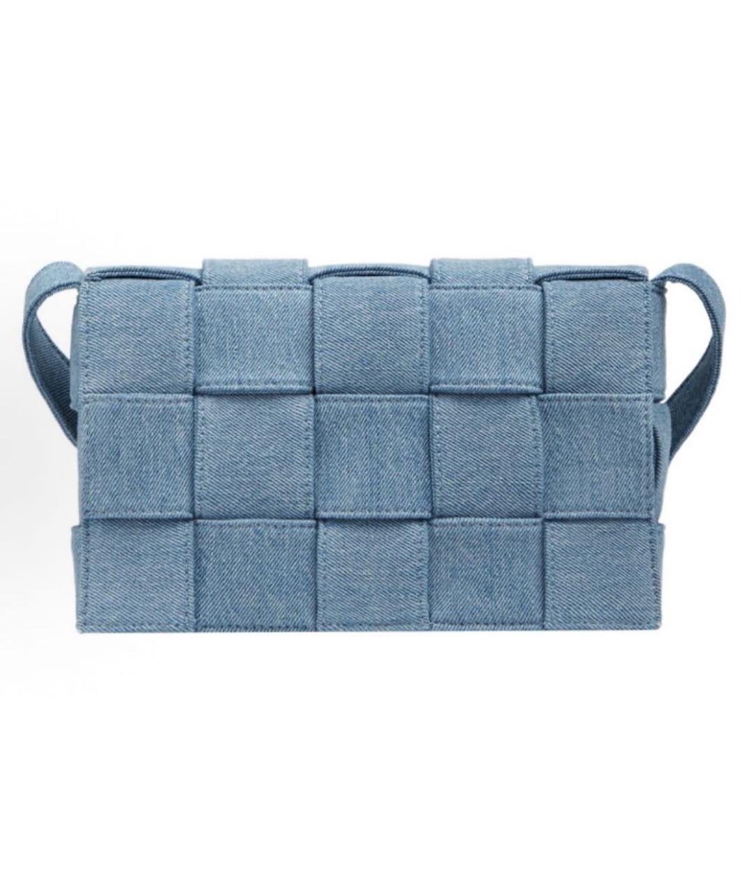 BOTTEGA VENETA Синяя деним сумка через плечо, фото 5